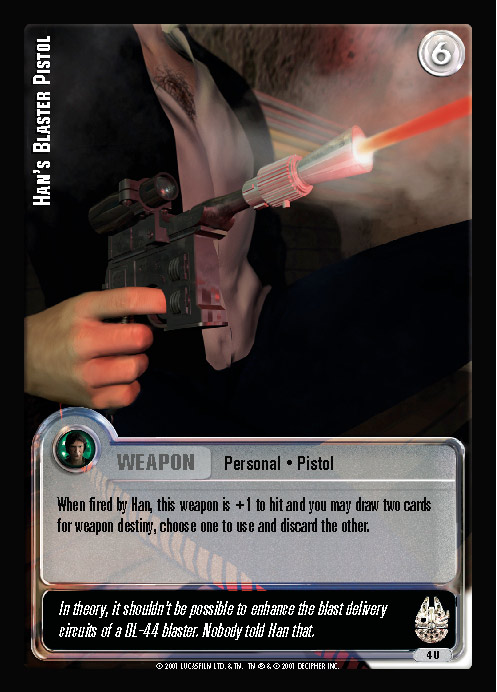 Jedi Knights TCG: Han's Blaster Pistol