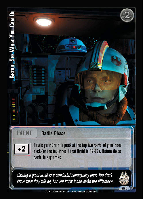 Jedi Knights TCG: Artoo, See What You Can Do