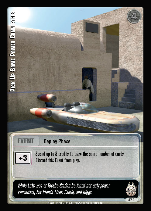 Jedi Knights TCG: Pick Up Some Power Converters