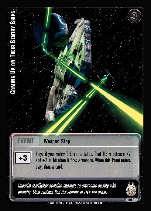 Jedi Knights TCG: Coming Up on Their Sentry Ships