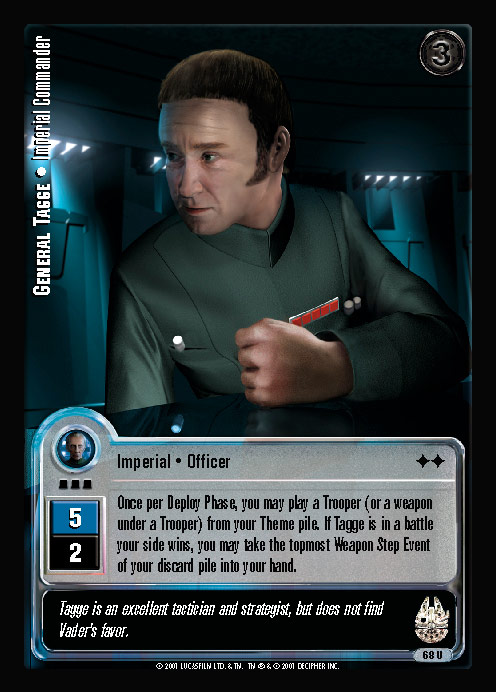 Jedi Knights TCG: General Tagge  • Imperial Commander