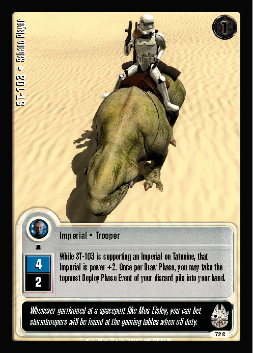 Jedi Knights TCG: ST-103  • Sabacc Player