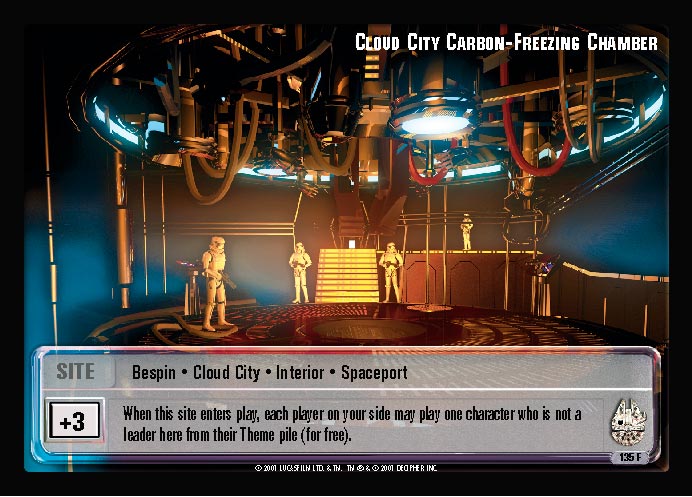 Jedi Knights TCG: Cloud City Carbon-Freezing Chamber
