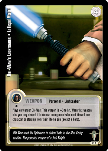 Jedi Knights TCG: Obi-Wan's Lightsaber  • An Elegant Weapon