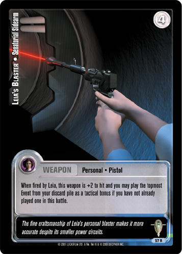Jedi Knights TCG: Leia's Blaster  • Senatorial Sidearm
