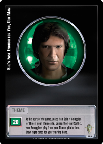 Jedi Knights TCG: She's Fast Enough for You, Old Man