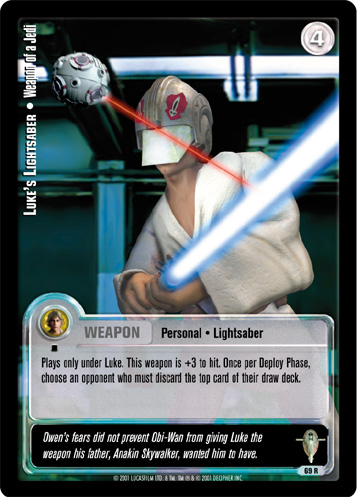 Jedi Knights TCG: Luke's Lightsaber  • Weapon of a Jedi