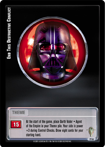 Jedi Knights TCG: End This Destructive Conflict