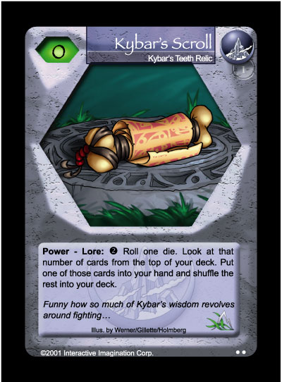 Nagi-Nation: Kybar's Teeth Kybar's Scroll