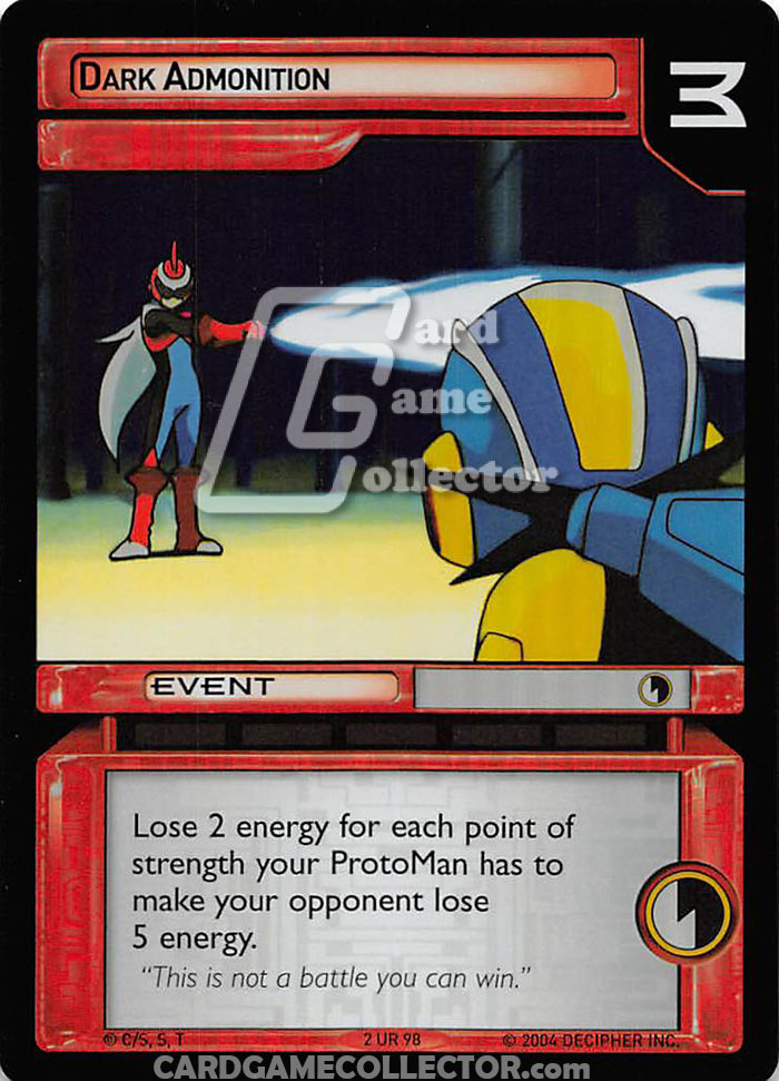 Megaman TCG : Grand Prix : Dark Admonition