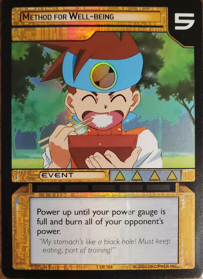 Megaman TCG : Power-Up : Method For Well-Being