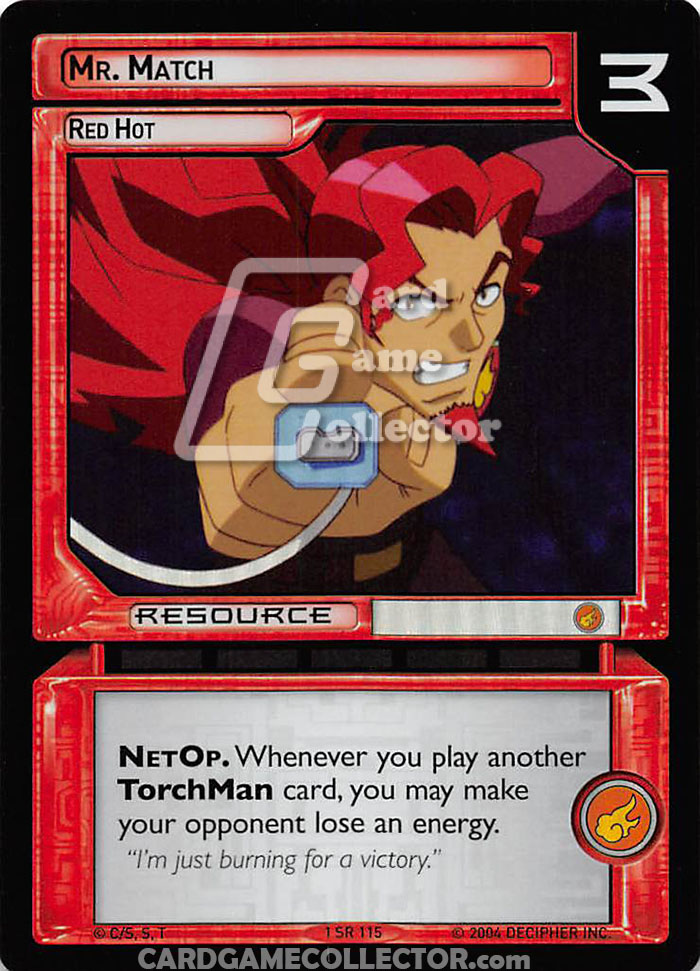 Megaman TCG : Power-Up : Mr. Match, Red Hot