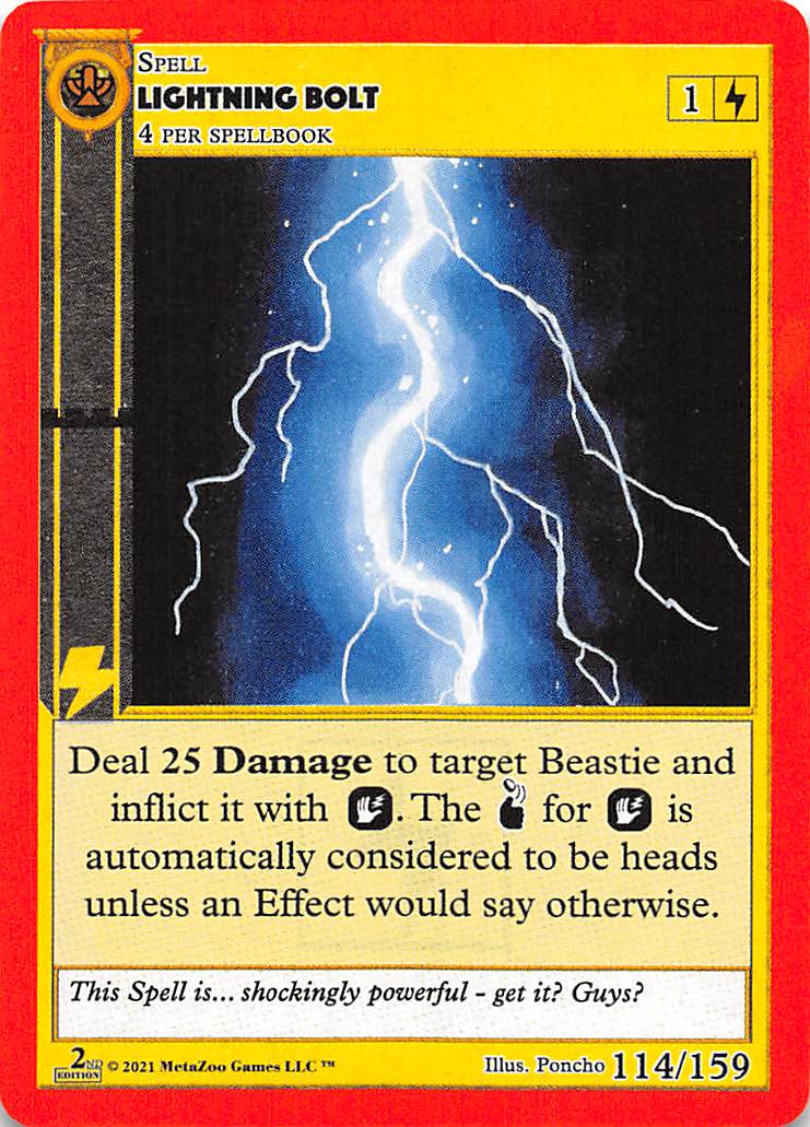 MetaZoo CCG: Base Lightning Bolt