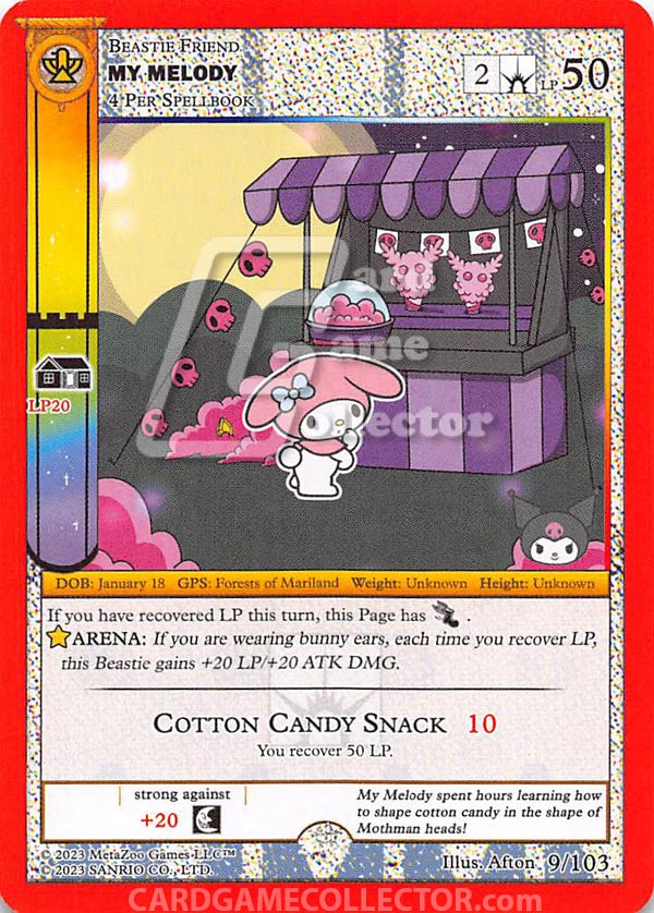 MetaZoo CCG: Kuromi's Cryptid Carnival My Melody