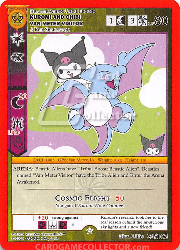 MetaZoo CCG: Kuromi's Cryptid Carnival Kuromi and Chibi Van Meter Visitor