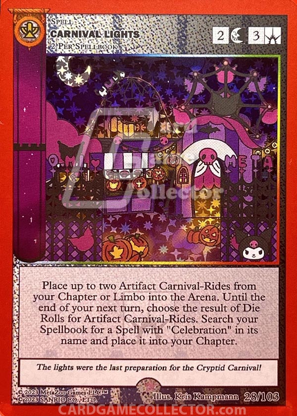 MetaZoo CCG: Kuromi's Cryptid Carnival Carnival Lights