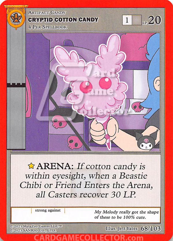 MetaZoo CCG: Kuromi's Cryptid Carnival Cryptid Cotton Candy
