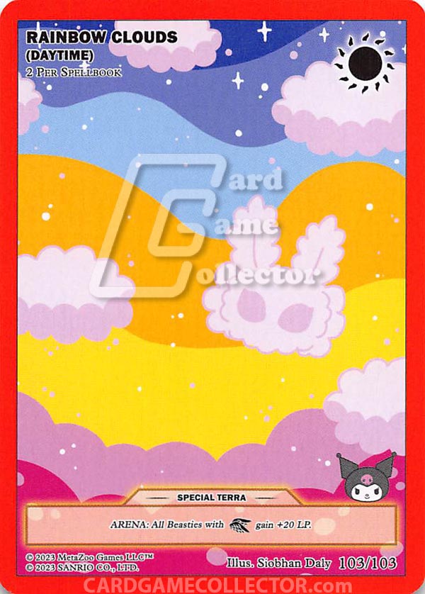 MetaZoo CCG: Kuromi's Cryptid Carnival Rainbow Clouds (Daytime)