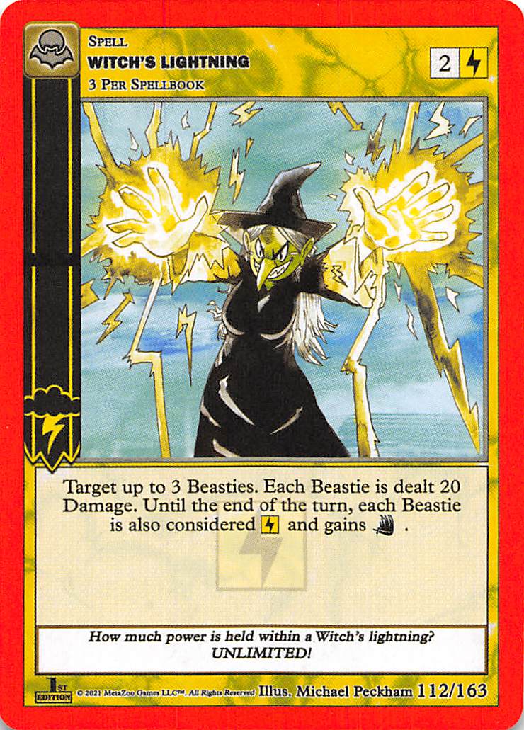 MetaZoo CCG: Nightfall Witch's Lightning