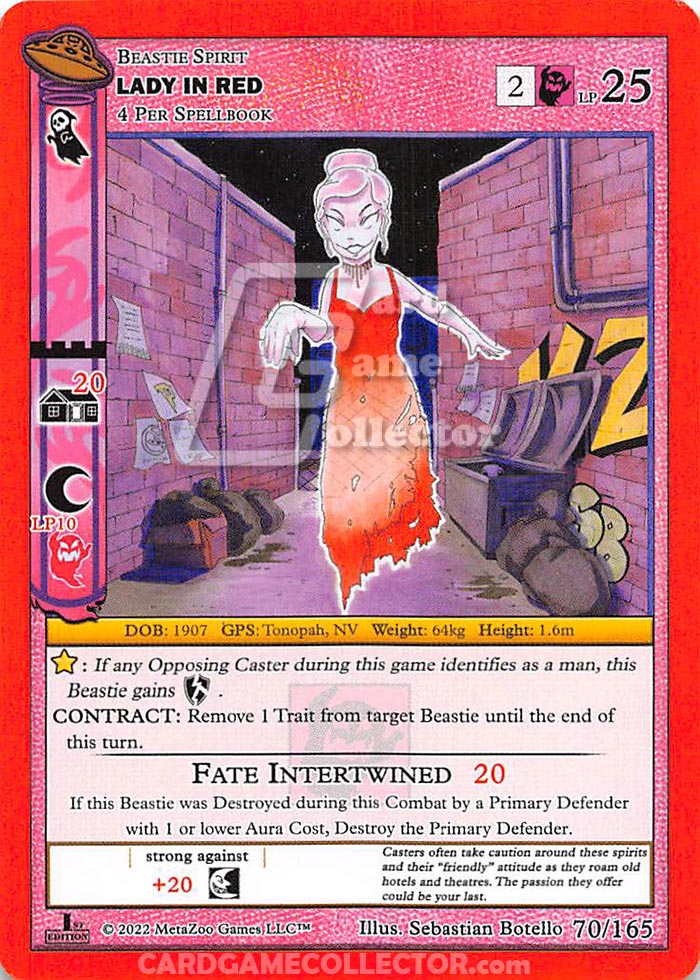 MetaZoo CCG: UFO Lady In Red