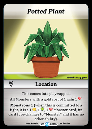 Munchkin CCG: Base Potted Plant