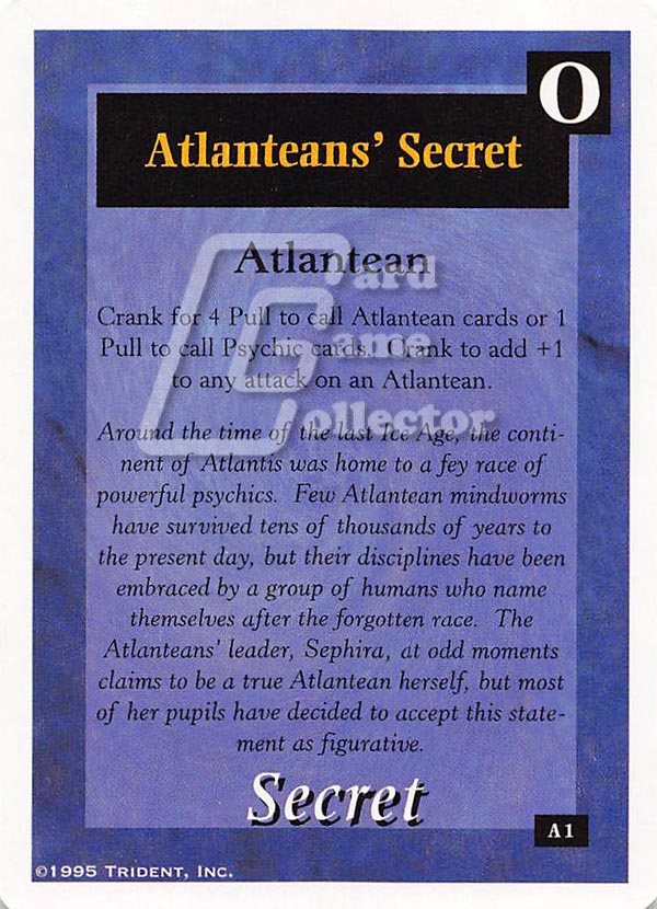 On The Edge CCG: Arcana : Atlanteans' Secret