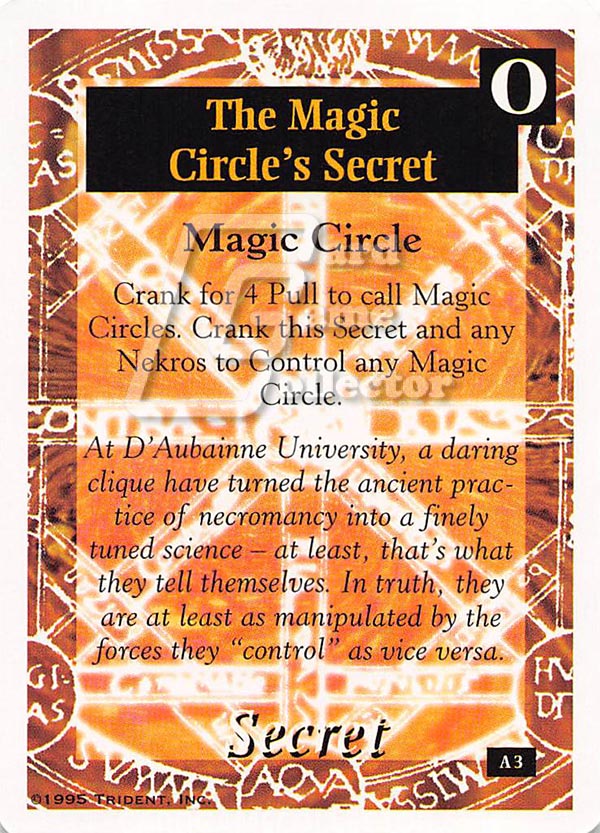 On The Edge CCG: Arcana : The Magic Circle's Secret