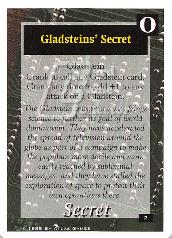 On The Edge CCG: Core Version : Gladsteins' Secret