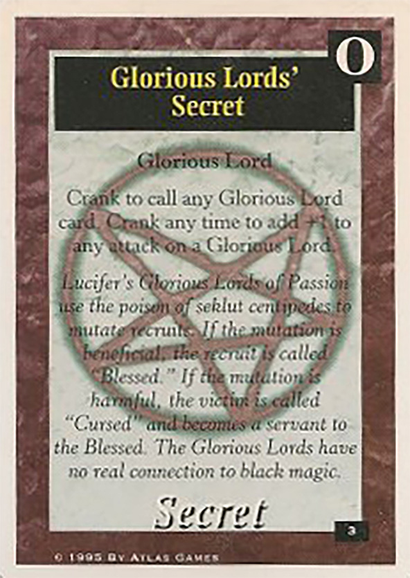 On The Edge CCG: Core Version : Glorious Lords' Secret