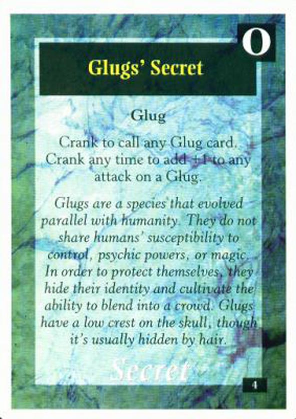 On The Edge CCG: Core Version : Glug's Secret