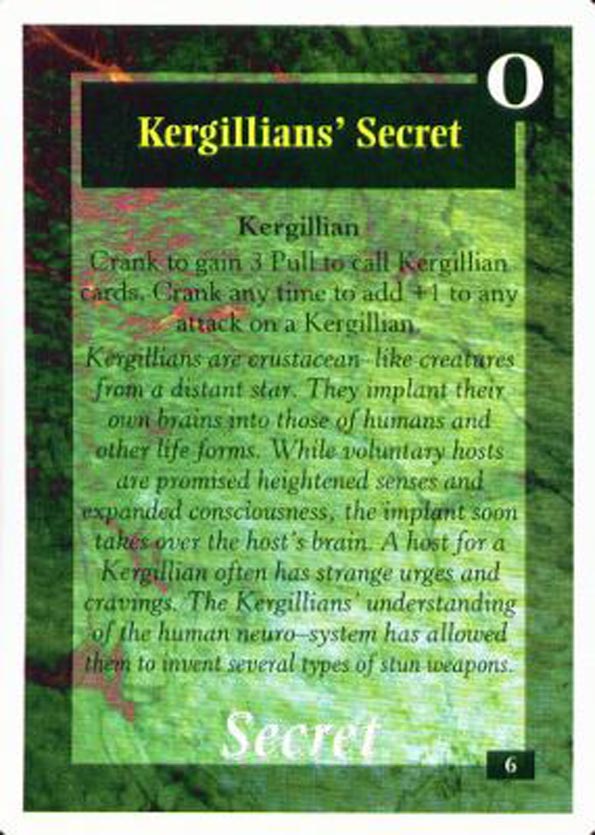 On The Edge CCG: Core Version : Kergillian' Secret