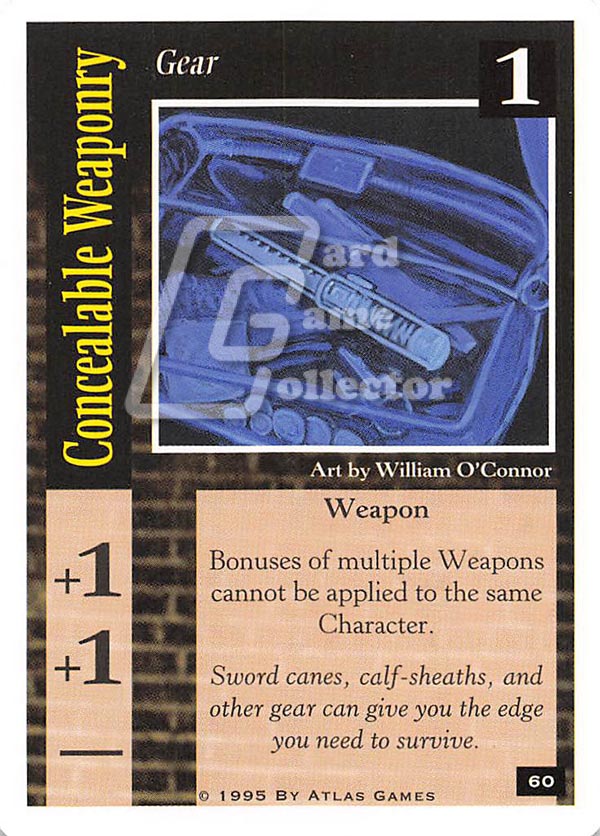 On The Edge CCG: Core Version : Concealable Weaponry