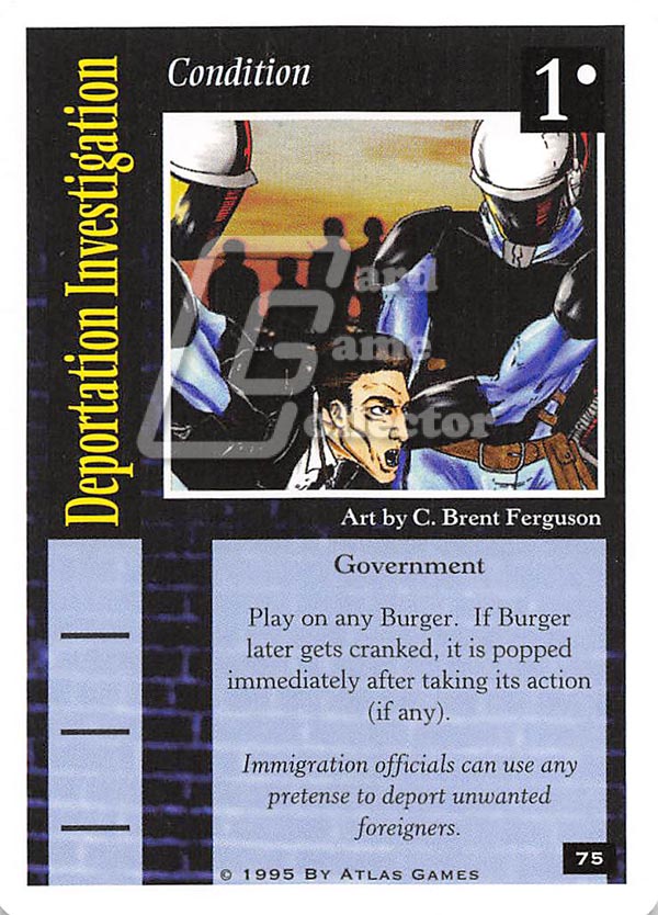 On The Edge CCG: Core Version : Deportation Investigation