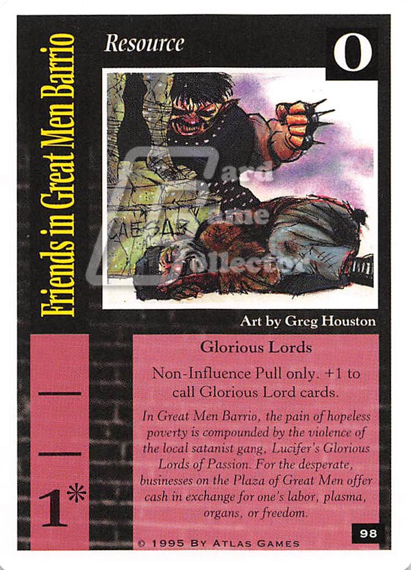 On The Edge CCG: Core Version : Friends in Great Man Barrio