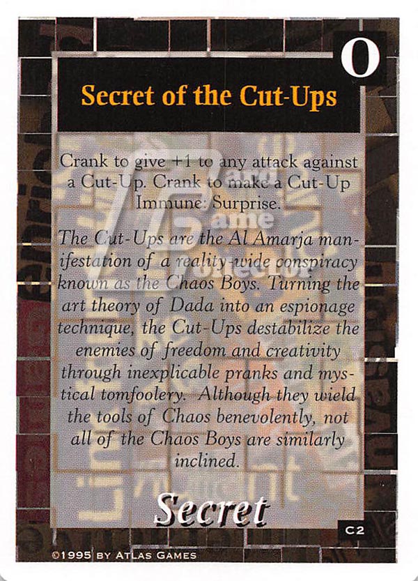 On The Edge CCG: The Cut-Ups Project : Secret of the Cut-Ups
