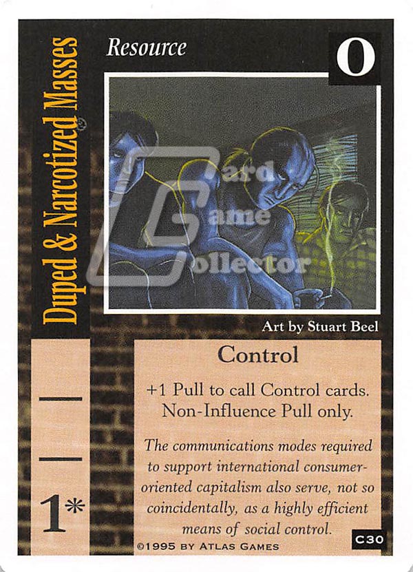 On The Edge CCG: The Cut-Ups Project : Duped and Narcotized Masses