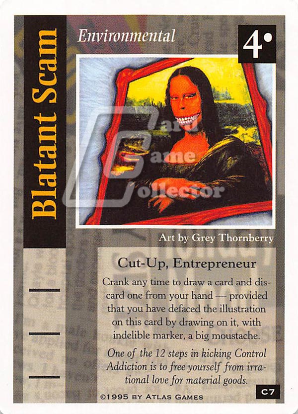 On The Edge CCG: The Cut-Ups Project : Blatant Scam
