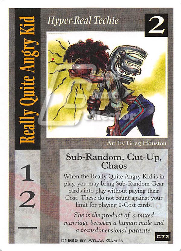 On The Edge CCG: The Cut-Ups Project : Really Quite Angry Kid