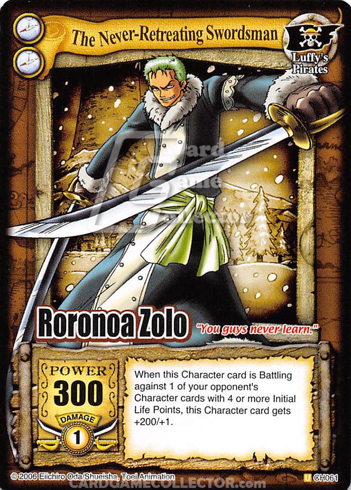 One Piece CCG (2005): The Never-Retreating Swordsman