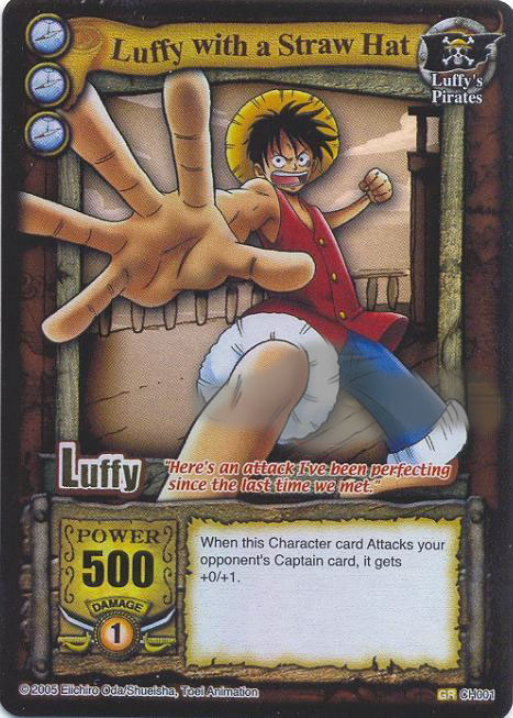 One Piece CCG (2005): Luffy With a Straw Hat