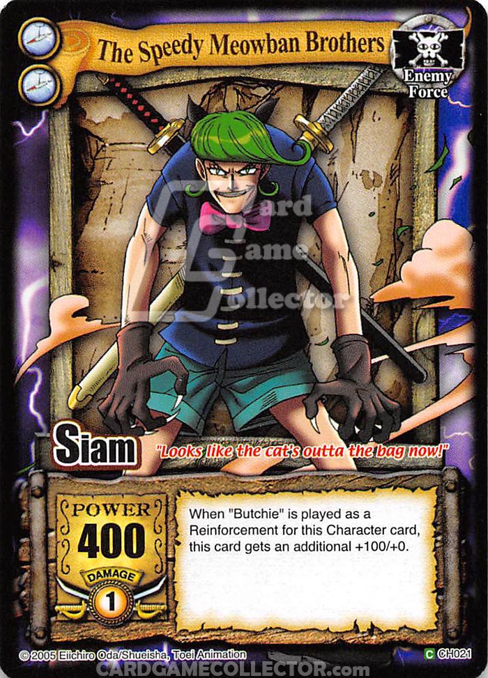 One Piece CCG (2005): The Speedy Meowban Brothers