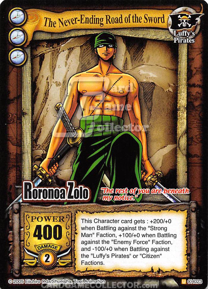 One Piece CCG (2005): The Never-Ending Road of the Sword