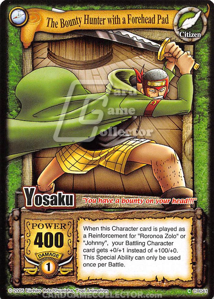 One Piece CCG (2005): The Bounty Hunter with a Forehead Pad