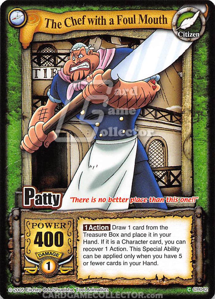 One Piece CCG (2005): The Chef with a Foul Mouth
