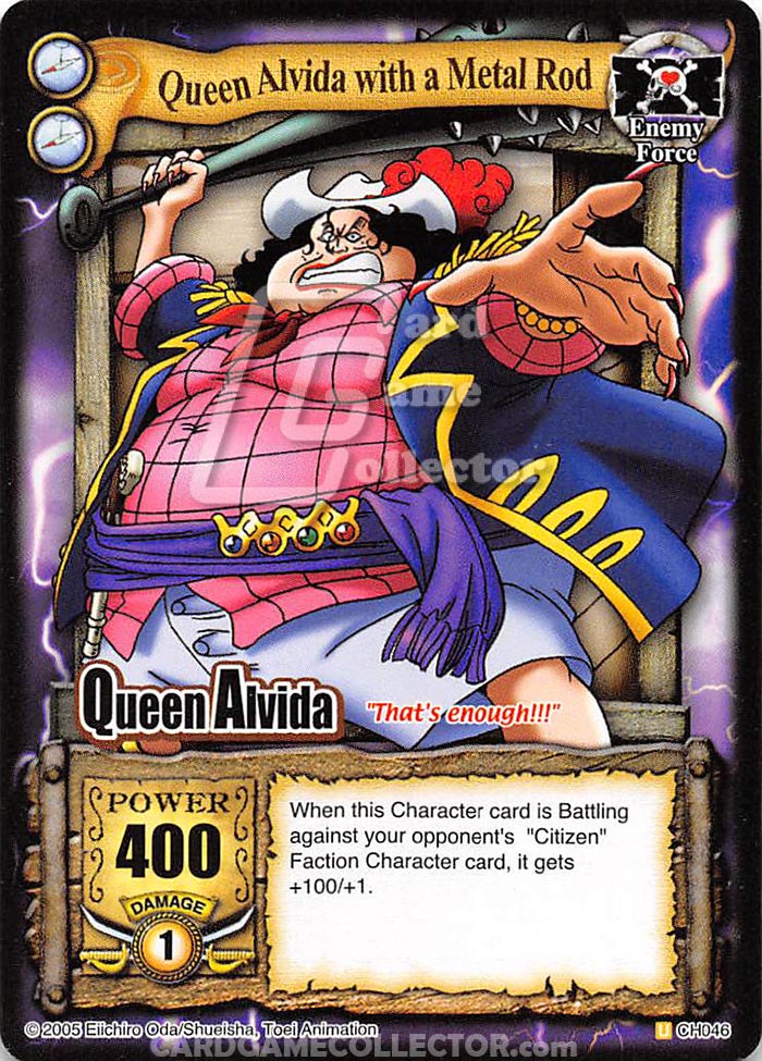 One Piece CCG (2005): Queen Alvida with a Metal Rod