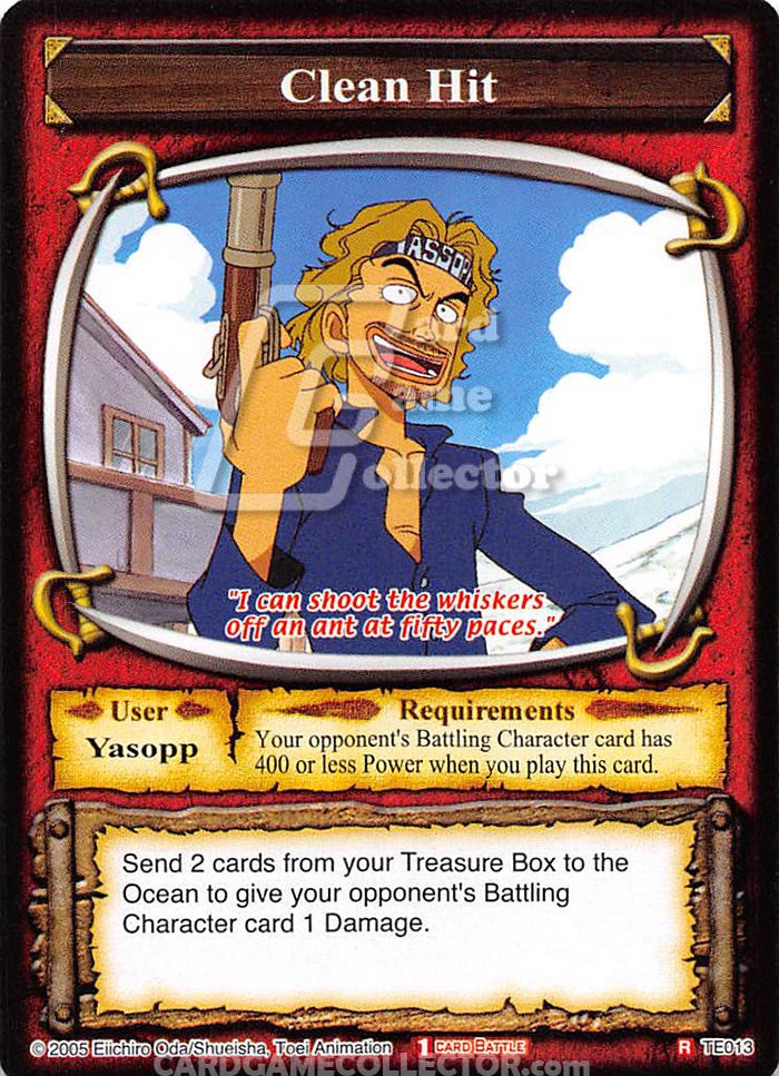 One Piece CCG (2005): Clean Hit
