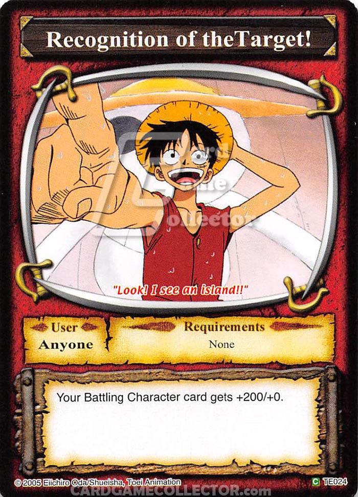 One Piece CCG (2005): Recognition of the Target!