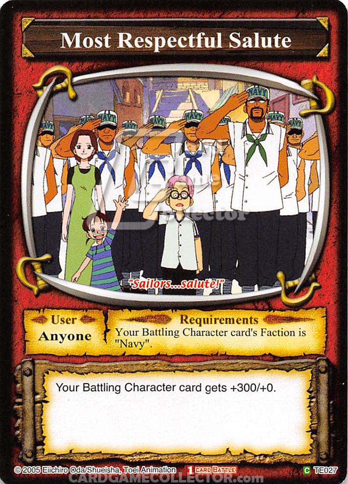 One Piece CCG (2005): Most Respectful Salute