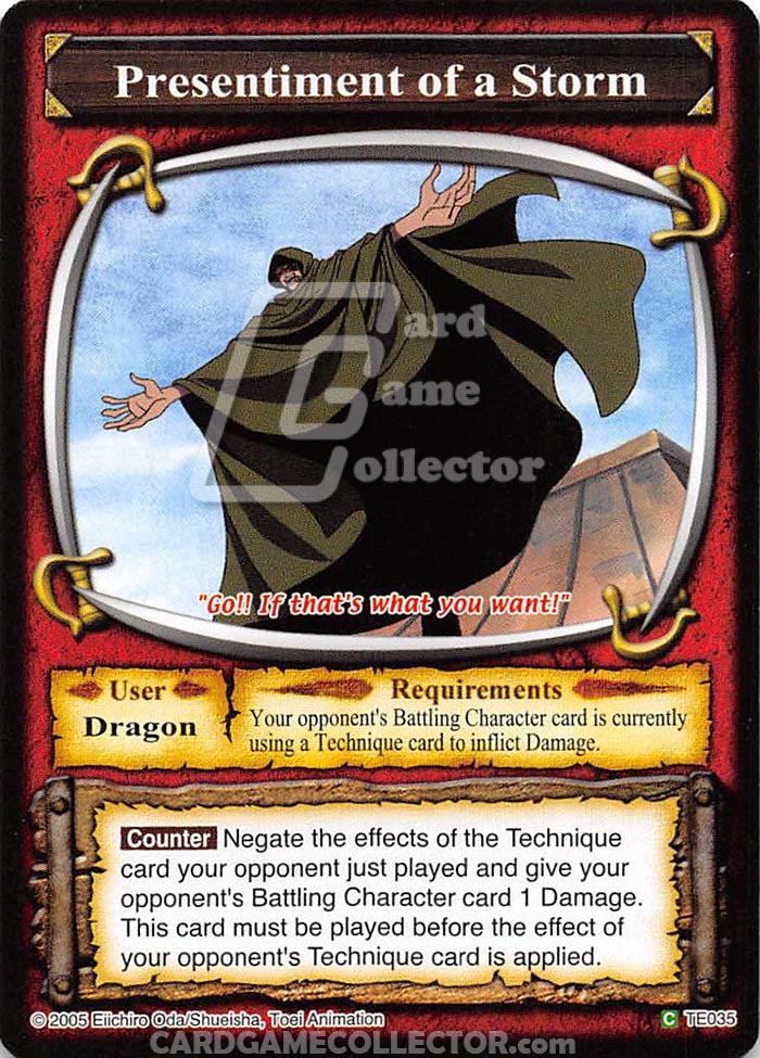 One Piece CCG (2005): Presentiment of a Storm