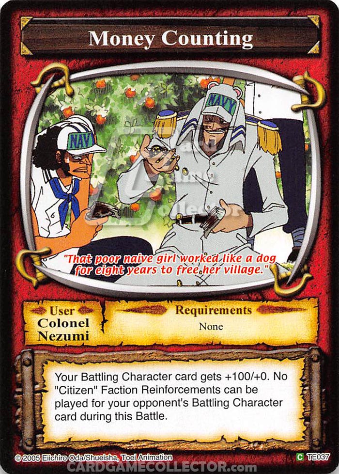 One Piece CCG (2005): Money Counting